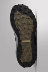 Zapatilla deportiva Zara Athleticz de color negro, diseñada para correr y uso diario. Cuenta con parte superior de tejido de punto transpirable, refuerzos en puntera y talón con tecnología Shield Protect Max, entresuela Spume Foam V3 y cordones en tonos tierra.
