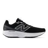 Championes de running New Balance modelo 520 V9, color negro con detalles en gris y blanco. Confeccionados en malla transpirable y material sintético, cuentan con entresuela Fresh Foam para una amortiguación ligera.
