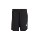 Short de entrenamiento Adidas Aeroready color negro con logo blanco estampado en la pierna derecha.