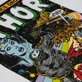 Remera blanca de algodón con estampado del cómic de Marvel Thor.