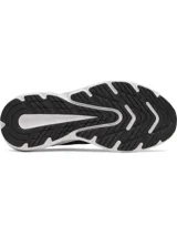 Championes de running Under Armour Turbulence 3, color negro con suela blanca. Presentan parte superior de malla de doble capa para mayor transpirabilidad y mediasuela con amortiguación Charged+ para una pisada suave y reactiva.