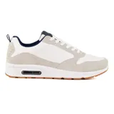 Championes deportivos American Sport Airtech Ryan, color blanco con detalles en gris y suela marrón.