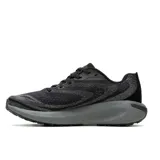 Championes de trekking y trail running Merrell Morphlite, color negro con entresuela gris, diseñados para asfalto y montaña.