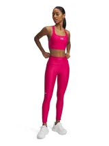Calza deportiva Under Armour de tiro alto, confeccionada en tejido HeatGear elástico y de secado rápido. Presenta un diseño ajustado con costuras ergonómicas, cintura antideslizante y bolsillo lateral.