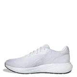 Championes de running Adidas modelo Response Runner, color blanco con detalles en amarillo neón. Presentan una estructura de malla transpirable, cierre con cordones y mediasuela de EVA para mayor amortiguación.