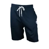 Short deportivo negro de algodón con cintura elástica ajustable con cordón y logo de Converse bordado en la pierna izquierda.