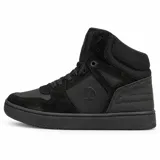 Championes de media caña Airwalk modelo Brick Total Black, de diseño urbano y estilo skate en color negro completo, con cordones y suela de goma al tono.
