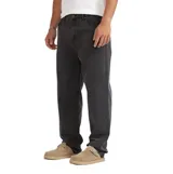 Jean Quiksilver modelo Arno de corte baggy, con diseño amplio y relajado inspirado en los años 90. Confeccionado en denim de algodón orgánico, presenta un acabado en color negro lavado, cierre frontal con botón y bolsillos clásicos.