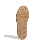 Championes Adidas modelo VL Court Bold con diseño de plataforma. Presentan un exterior sintético en color negro con las icónicas tres tiras laterales en blanco y suela de caucho en tono caramelo.