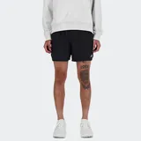 Short de running New Balance RC Seamless de 5 pulgadas, color negro, confeccionado en tejido elástico en cuatro direcciones con tecnología NB DRY de secado rápido. Incluye calzoncillo interno sin costuras para soporte y bolsillos con cierre.