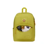 Mochila Jansport SuperBreak Plus FX color verde lima, con compartimento principal con división para laptop de hasta 15 pulgadas, bolsillo frontal, compartimento lateral para botella, espalda y cargaderas acolchadas.