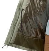 Campera larga impermeable y transpirable de la marca Columbia, modelo Hikebound II. Cuenta con aislamiento sintético, forro con tecnología termorreflectante Omni-Heat, capucha ajustable, cierre frontal bidireccional con solapa protectora y bolsillos laterales con cierre.