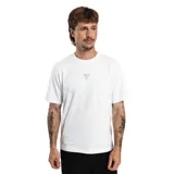 Remera blanca de manga corta de la marca Tiffosi, con cuello redondo y un pequeño logo bordado en el centro del pecho.