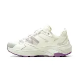 Championes deportivos American Sport modelo Petra, en color blanco con detalles en lila y gris, suela chunky con relieve y cordones ajustables.