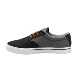 Zapatillas Etnies Jameson 2 Eco color gris oscuro con detalles en bordó y suela blanca.