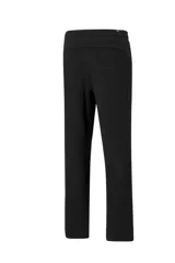 Pantalón deportivo Puma para hombre, modelo recto color azul marino, con cintura elástica y logo blanco de la marca estampado en el muslo izquierdo.