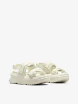Sandalias deportivas Converse Run Star Utility CX Slip, color blanco, con correas ajustables de velcro y suela de plataforma robusta.