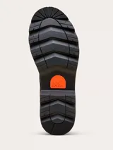 Bota Sorel Revel Rd Boot Lace de cuero negro, estilo informal con cordones, suela de caucho EVERTREAD™ moldeada y construcción impermeable con costuras selladas.