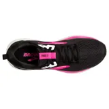 Championes de running Brooks Trace 3 para mujer, color negro con detalles en fucsia y blanco.