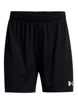 Short deportivo Under Armour modelo Golazo 3.0, color negro, con cintura elástica y logo de la marca en contraste en la pierna. Confeccionado en tejido ligero de secado rápido con aberturas laterales en el bajo.