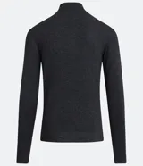 Buzo de corte slim con cuello alto y mangas largas, confeccionado en tejido de punto liso.