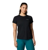 Remera deportiva de manga corta Columbia, confeccionada en tejido técnico con tecnología de enfriamiento y absorción de humedad. Presenta cuello redondo, corte ergonómico y logo de la marca estampado en el pecho.
