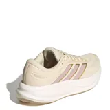 Championes de running Adidas Response 2 para mujer, en color beige con detalles en lila y dorado, con suela Cloudfoam.