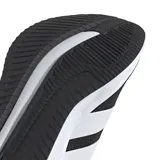 Championes Adidas Galaxy 7 W, color negro con detalles blancos y las tres tiras características de la marca en los laterales.