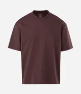 Remera masculina Blue Steel de manga corta y cuello redondo, con diseño liso y calce amplio de corte boxy.