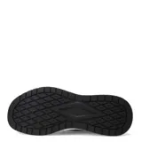 Championes urbanos Umbro modelo Jogger, color negro con detalles en blanco y gris. Presentan un diseño inspirado en el running retro, con una combinación de materiales textiles y sintéticos en el exterior, cierre mediante cordones y una suela de goma con entresuela amortiguada.