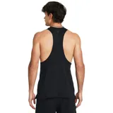 Musculosa deportiva Under Armour de corte atlético, confeccionada en tejido técnico elástico y transpirable con tecnología de secado rápido. Presenta diseño sin mangas con sisas amplias, cuello redondo y logo de la marca estampado en el pecho.