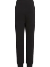 Pantalón de jogging negro con puños elásticos, cintura elástica con cordón ajustable y logo de Calvin Klein en la pierna izquierda.