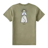 Remera verde con logo de la marca Katin estampado en el pecho.