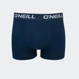 Calzoncillos tipo bóxer de color azul marino, con cintura elástica ancha que presenta el logo de la marca O'Neill en color blanco.