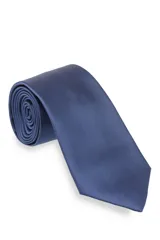 Corbata lisa color dorado.