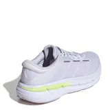 Championes de running Adidas Questar 4 W para mujer, de color lila, con suela blanca y detalles en verde lima y morado claro.