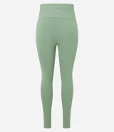 Legging deportiva de tiro alto confeccionada en microfibra elástica, con diseño ajustado al cuerpo y bolsillo interno en la cintura.