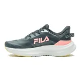 Championes de running Fila Racer Sky, color gris oscuro con detalles en blanco y rosa.