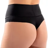 Colaless de tiro alto, color beige arena, con tecnología de corte láser para un ajuste invisible bajo la ropa.