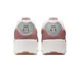 Championes Nike Air Max 90 color rosa con detalles en gris y suela blanca con detalles en marrón.