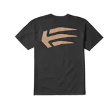 Remera negra de manga corta con logo de Etnies en el pecho.