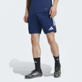 Short de entrenamiento Adidas Tiro 26 League color azul marino, con las icónicas tres tiras blancas en los laterales y el logo de la marca en el muslo. Cuenta con bolsillos laterales con cierre y tecnología Climacool para mayor transpirabilidad.