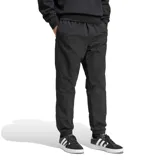 Pantalón deportivo Adidas Essentials Small Logo, color negro, con cintura elástica ajustable con cordón, bolsillos laterales y logo pequeño en la pierna izquierda.