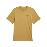 Remera amarilla de algodón con logo Adidas pequeño en el pecho.