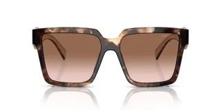 Lentes de sol Prada modelo 24Z color carey, con armazón cuadrado de acetato y cristales degradados en tonos marrones.