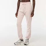 Pantalón de jogging rosa con cintura elástica con cordón ajustable y tobillos ajustados.