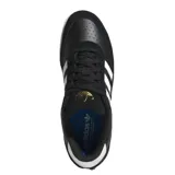 Zapatillas Adidas Tyshawn II negras con detalles en blanco, confeccionadas en cuero y gamuza.