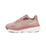 Championes de running Austral Champion Speed D, color rosado con detalles en blanco y suela color borgoña.