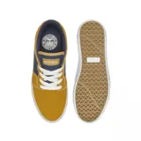 Championes Etnies Barge LS grises con detalles en marrón y suela blanca.