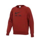 Buzo Nike Air color ladrillo con logo y texto "AIR" estampados en negro.